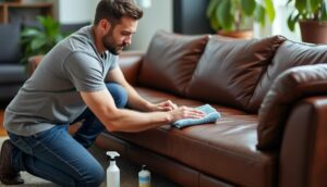 entretien de canapé en cuir